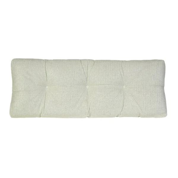 Padded Indoor Bench Cushion Fabric: Ivory