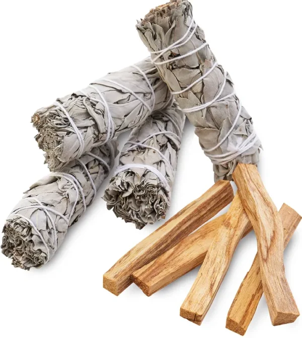 JL Local Smudge Kit Refill - White Sage & Palo Santo for Smudging Healing Purifying Meditating & Incense, Large Refill