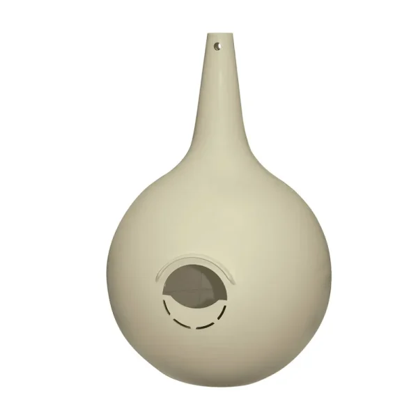 Heath Outdoor Products 2-Piece Easy Clean Deluxe Purple Martin Gourd Starling Resistant, Off-White - 6 count