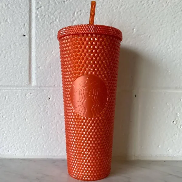 Starbucks Kitchen | Orange Studded Starbucks Tumbler 24 oz | Color: Orange | Size: Os | Jparis109's Closet