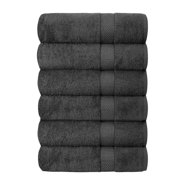 Quba Linen Hotel & Spa 100% Cotton Bath Towels Set of 6-24x48 inch Ultra Soft Large Bath Towel Set Highly Absorbent Daily Usage