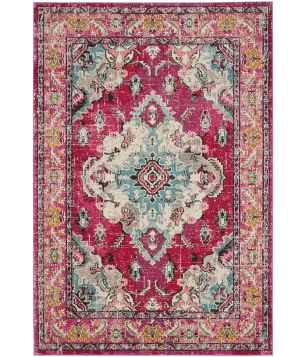 Safavieh Monaco Toria Traditional Area Rug, Pink/Light Blue