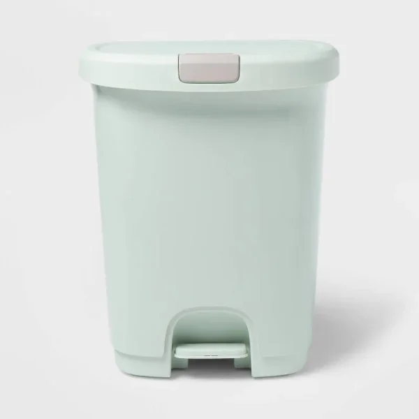 Brightroom Step Trash Can with Locking Lid - Green - 7 Gal