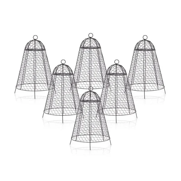 boldworks Garden Cloche Plant Protectors from Animals Chicken Wire Cloche Dome for Plants to Protect from Deer Rabbits in Outdoor Vegetable Garden