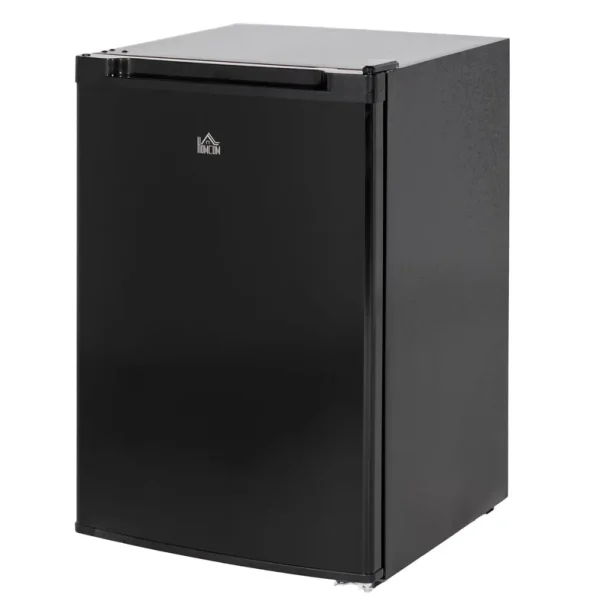 3 cu ft Upright Freezer - Black Mini Freezer with Adjustable Thermostat & Reversible Door for Apartment, Dorm, Office