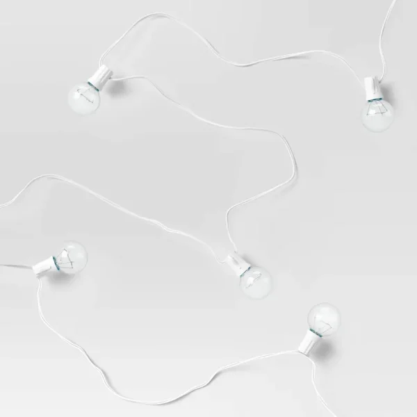 20ct Incandescent Outdoor String Lights G40 Clear Bulbs - White Wire - Room Essentials