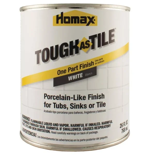 Homax Tough As Tile Epoxy Tub & Tile Finish White, 26 oz.