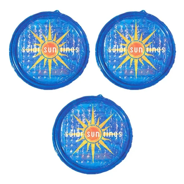 Solar Sun Rings UV Resistant Pool Spa Heater Circular Solar Cover Blue (3 Pack)