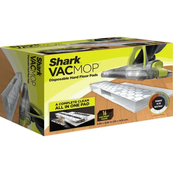 Shark VACMOP Disposable Hard Floor Vacuum and Mop Pad Refills 16 ct