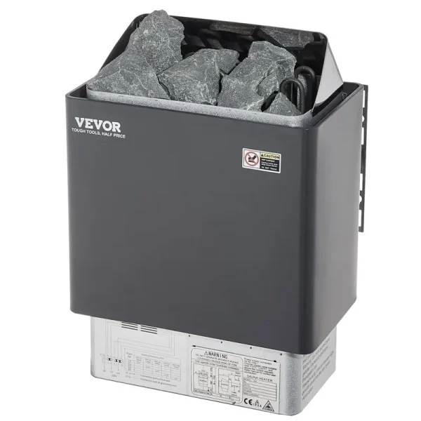 VEVOR Sauna Heater,220V Electric Sauna Stove, Steam Bath Sauna Heate 3H Timer and Adjustable Temp for Max. 176-318 Cubic Feet, Home Hotel Spa Shower