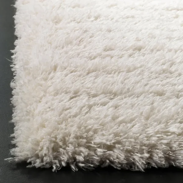 Safavieh Flokati Shag Collection FLK950B Ivory Rug - 6' 7" Square