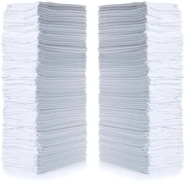 Simpli-Magic 79006-100pk Shop Towels 14x12, White, 100 Pack