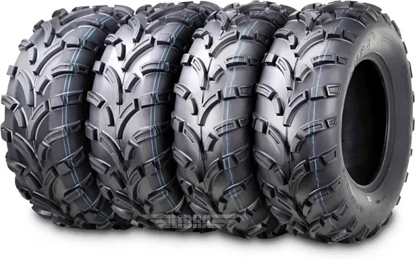 Wanda ATV/UTV Tires 25x8 - 12 Front & 25x10 - 12 Rear /6PR P373, Set 4