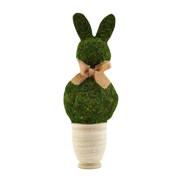 Preserved Moss Bunny Topiary Small