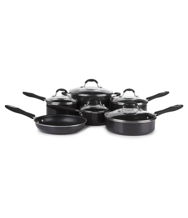 Cuisinart Advantage Nonstick 11-Piece Cookware Set, Black