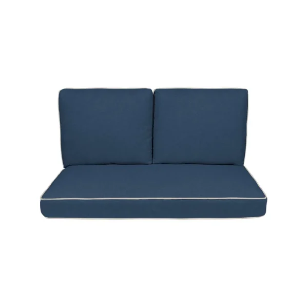 Haven Way Universal Outdoor Deep Seat Loveseat Cushion Set, Size: 46 x 26, Blue
