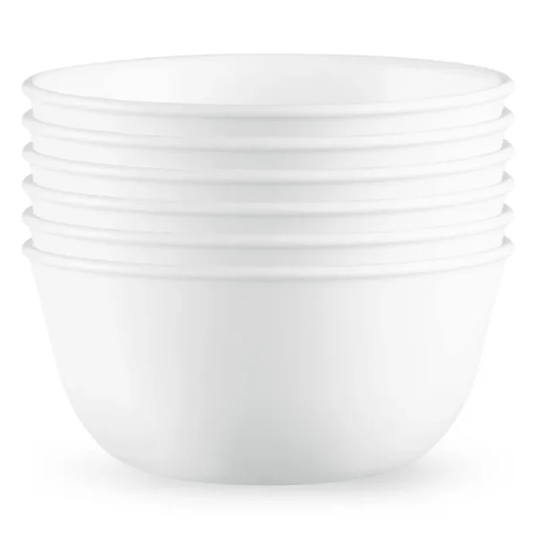 Corelle Vitrelle 28-oz SoupCereal Bowls Set of 6, Chip & Crack Resistant Dinnerware Bowls for Soup, Ramen, Cereal and More, Trip