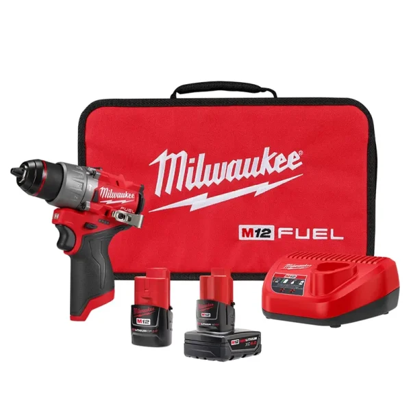 Milwaukee 3404 - 22 M12 FUEL 1/2" Hammer Drill Kit with Brushless Motor
