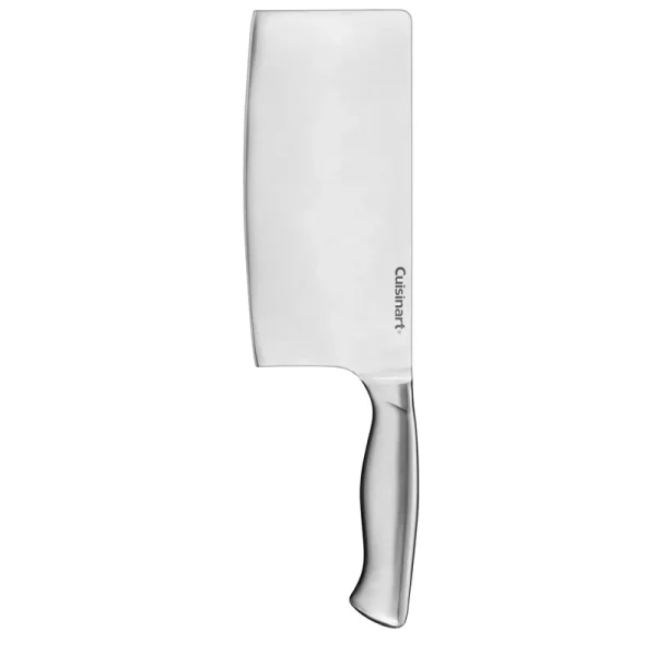 Cuisinart Stainless Steel 7" Cutlery Cleaver Knife with Blade Guard, C77SS-CLVW
