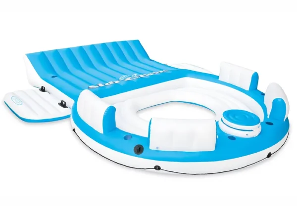 Intex Relaxation Island Inflatable Raft Blue