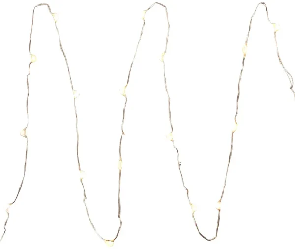 Everlasting Glow Light Strings, LED, Silver Wire, 3 Feet