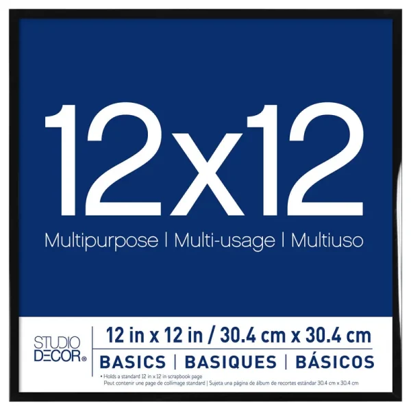 Black Multipurpose Frame, Basics by Studio D��cor 12" x 12"