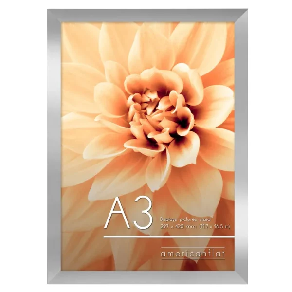 Americanflat A3 Poster Frame, Silver