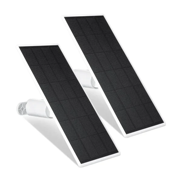 Wasserstein Solar Panel for Google Nest Cam Outdoor or Indoor, Battery - 2.5W Solar Power - Made for Google Nest (2 Pack)