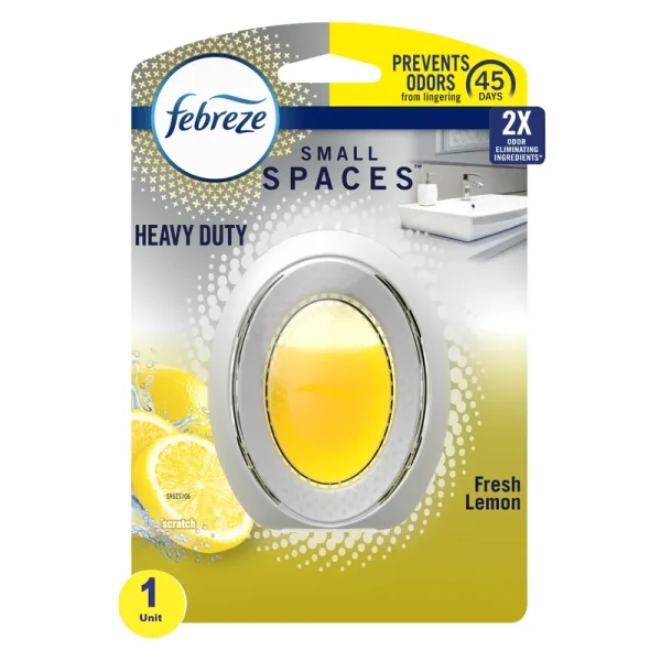 Febreze Small Spaces Air Freshener Heavy Duty Fresh Lemon