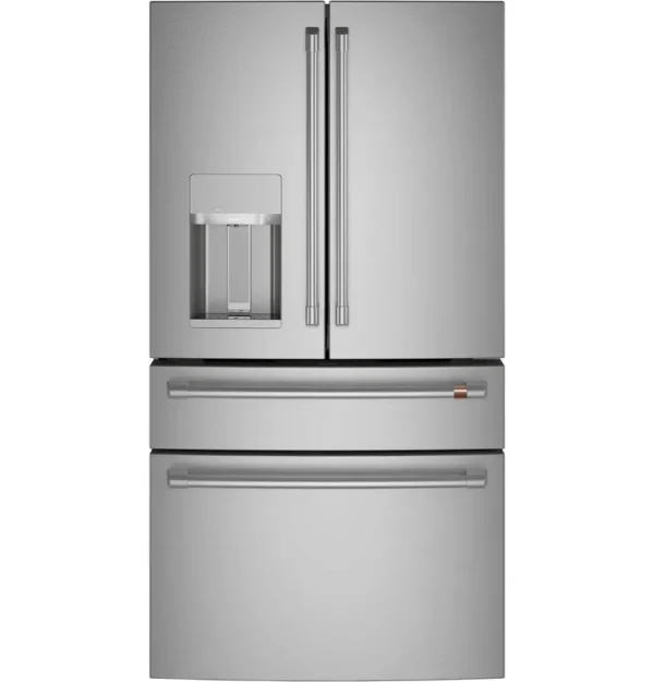 Cafe Energy Star 22.3 Cu. ft. Smart Counter-Depth 4-Door French-Door Refrigerator Stainless Steel