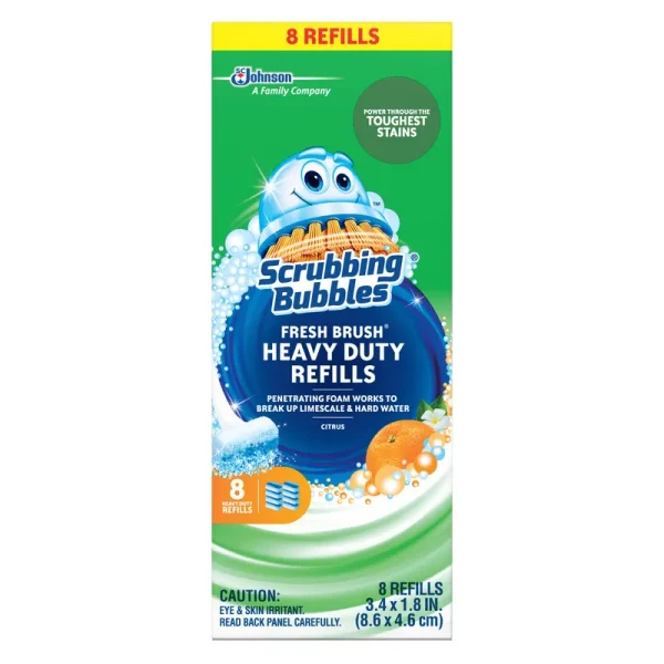 Scrubbing Bubbles Fresh Brush Heavy Duty Refill - 8 count