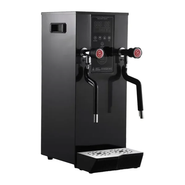 Commercial Milk Frother, 110V 1400W Automatic Foam Machine with LED Display for Coffee Shops (Black)