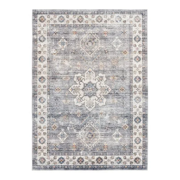 Sonoma Goods for Life Dream Step Area Rug, Grey, 5x7 ft