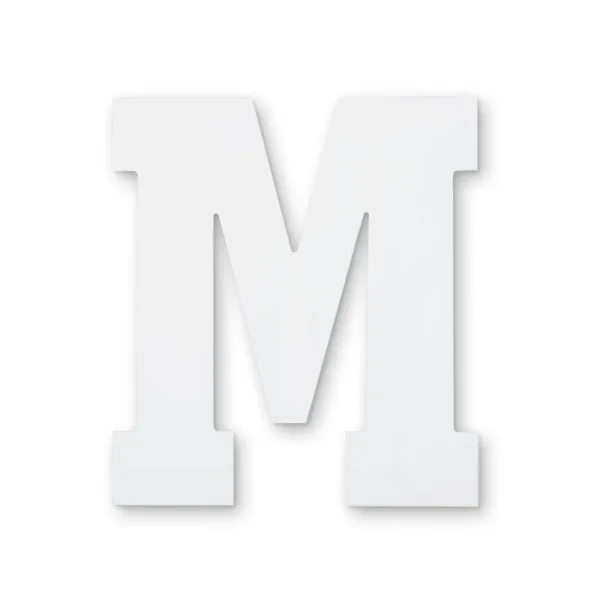 ArtMinds 13" White Wood Letter - Each
