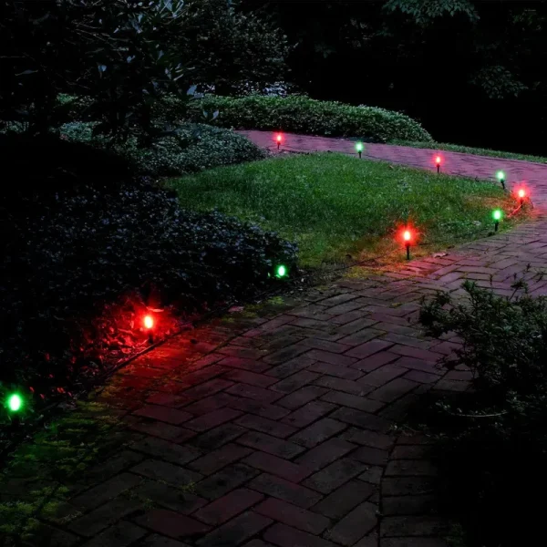 LumaBase 10-Count Electric Pathway Lights, Multicolored