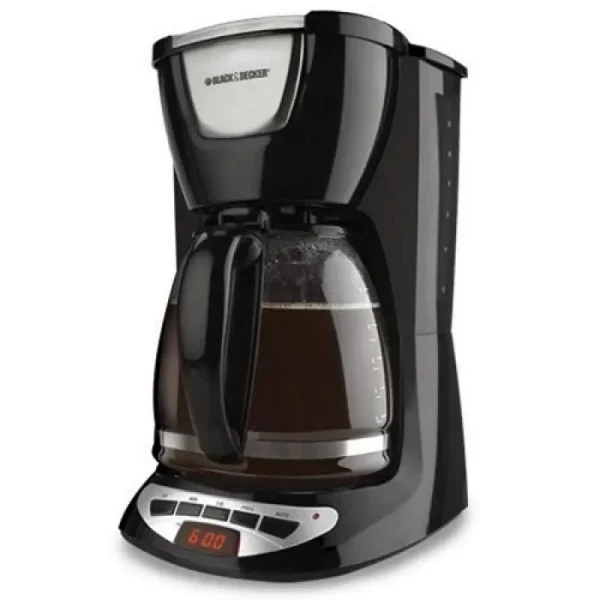 Black+decker Dcm100b 12-Cup Programmable Coffeemaker with Glass Carafe, Black