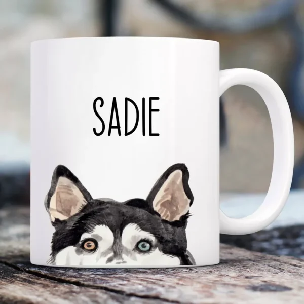 904 Custom Personalized Dog Breed Coffee Mug, 11-oz, Husky