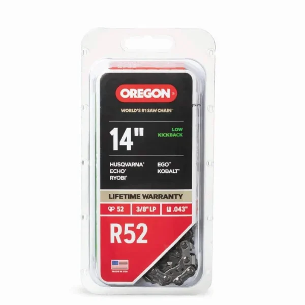 Oregon R52 Chainsaw Chain for 14 in. Bar, Fits Echo, Makita, Husqvarna, Ryobi Poulan and More