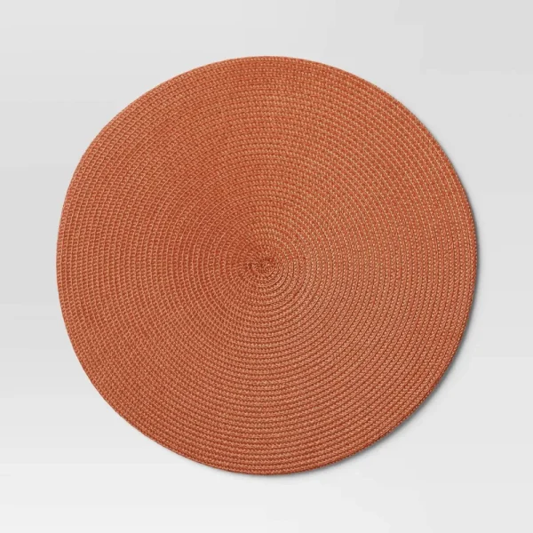 Polyround Charger Placemat Orange - Threshold