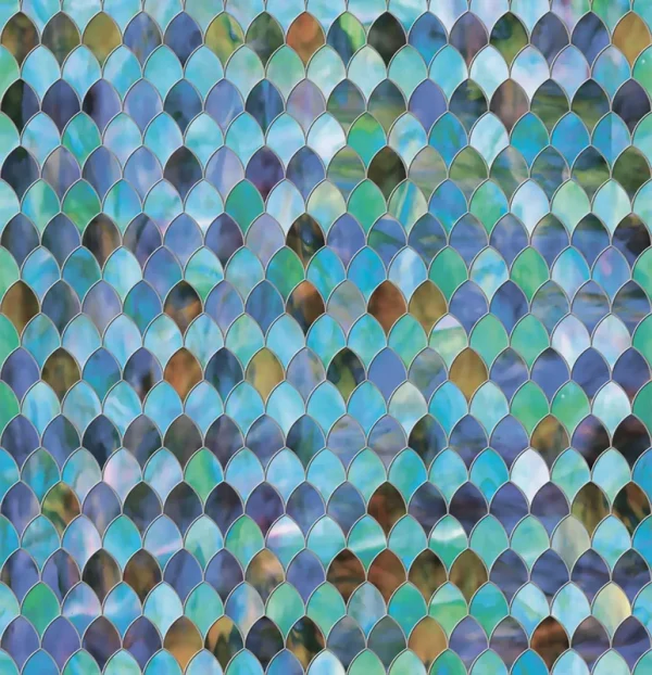 Inhome 47" x 24" Sea Glass Static Window Film