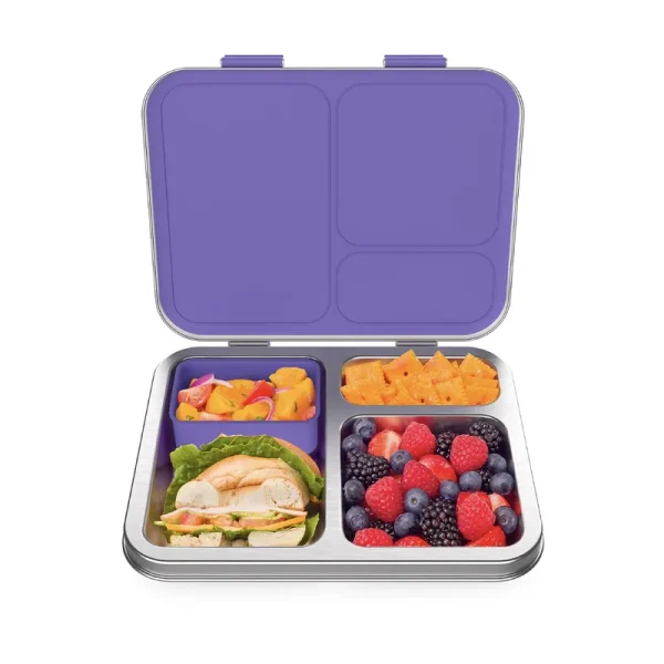 Bentgo - Kids Stainless Steel Leak-Resistant Lunch Box - Purple