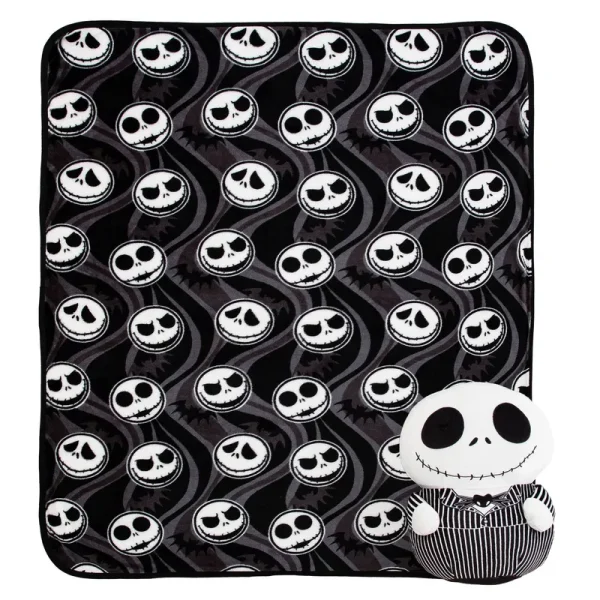 Disney Nightmare Before Christmas Jack Throw Blanket and HD Hugger New with Tag