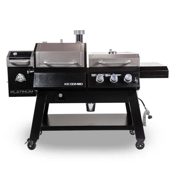 Pit Boss Platinum KC Combo, WiFi and Bluetooth Wood Pellet and GAS Grill