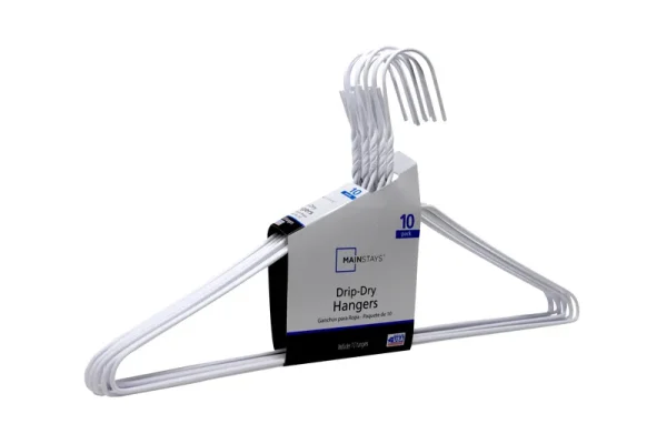 Mainstays White Wire Hangers - 10 ct