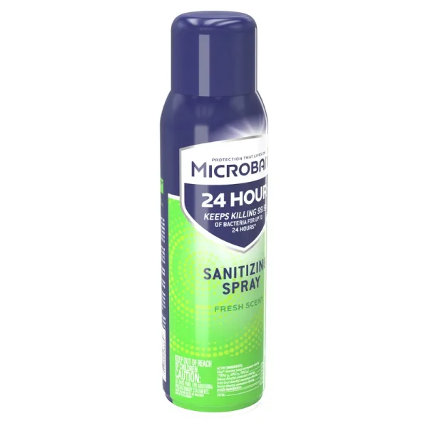 Microban Sanitizing Spray, Fresh Scent - 15 oz