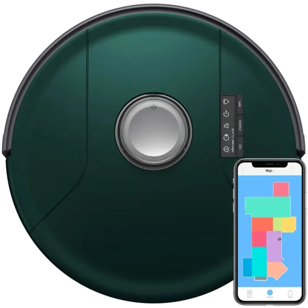 bObsweep PetHair Slam Robotic Vacuum Cleaner and Mop ,Jade
