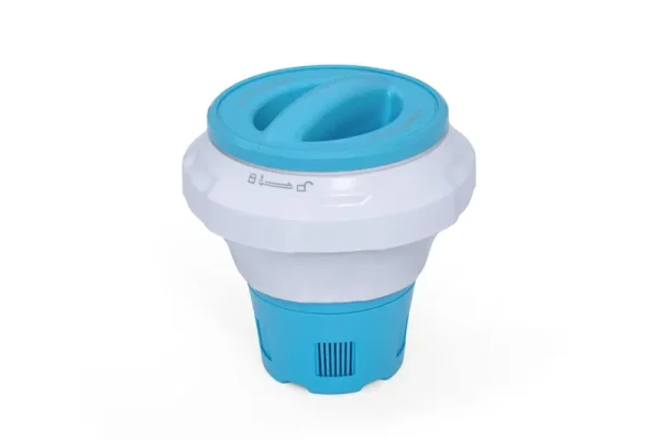 Mainstays Floating Collapsible Pool Blue Chlorine Dispenser for 3" Tablets