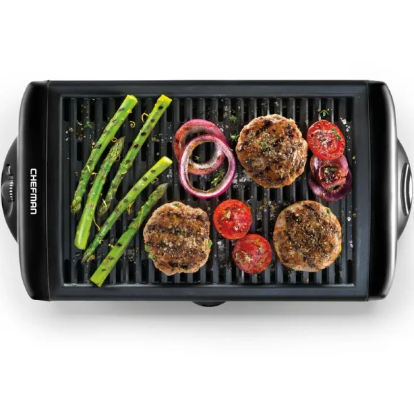 Chefman Electric Smokeless Indoor Grill w/ Non-Stick Cooking Surface