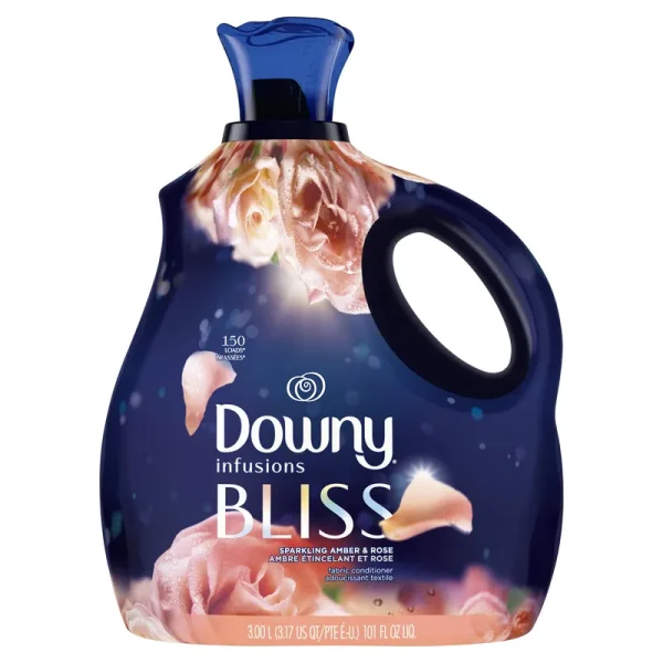 Downy Infusions Liquid Fabric Softener, Bliss, Sparkling Amber & Rose - 101 fl oz