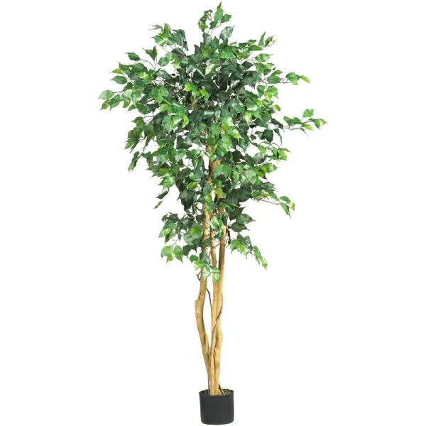 Nearly Natural 5ft. Ficus Tree, Green